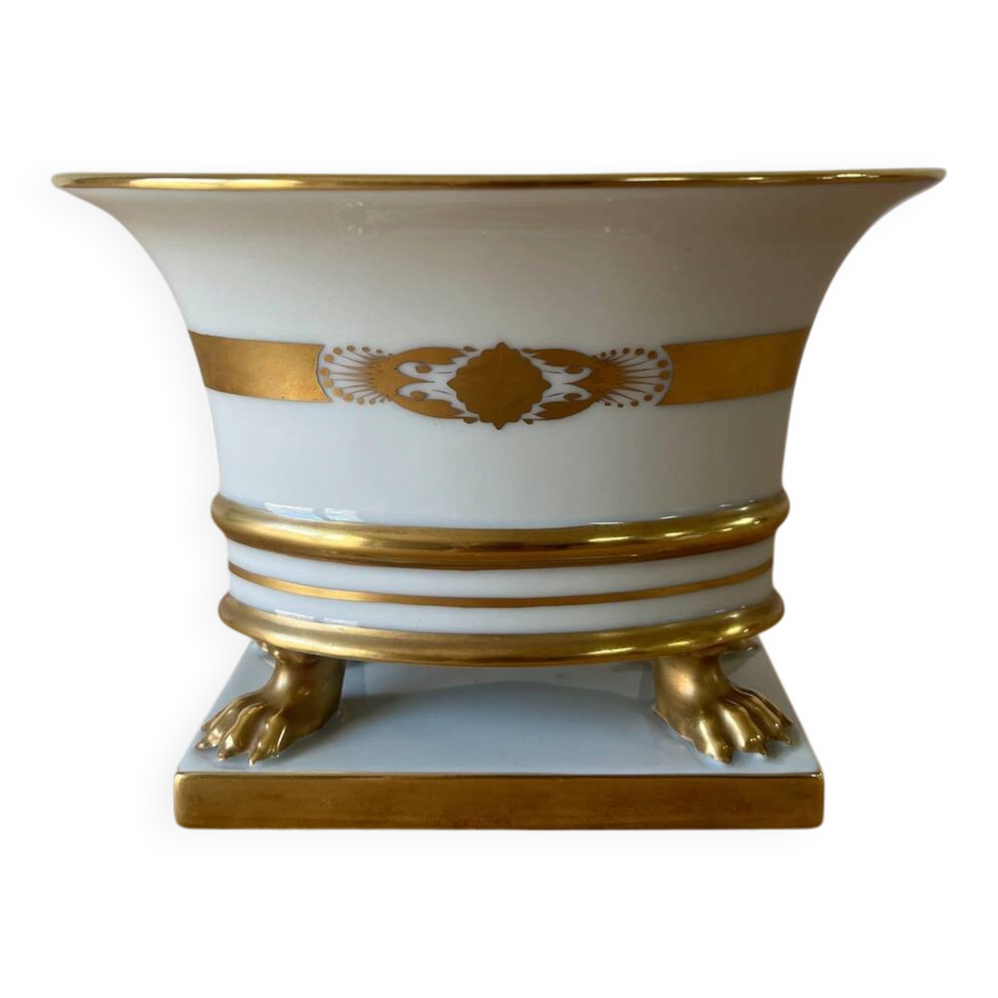 Ancient vase or planter in Porcelain HEREND-HUNGARY