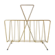 Vintage Art Deco magazine door in gilded brass