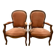 Pair of Voltaire armchairs in the Napoléon III style (19th century)