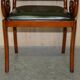 Chesterfield upholstered leather office chair, Victorian style