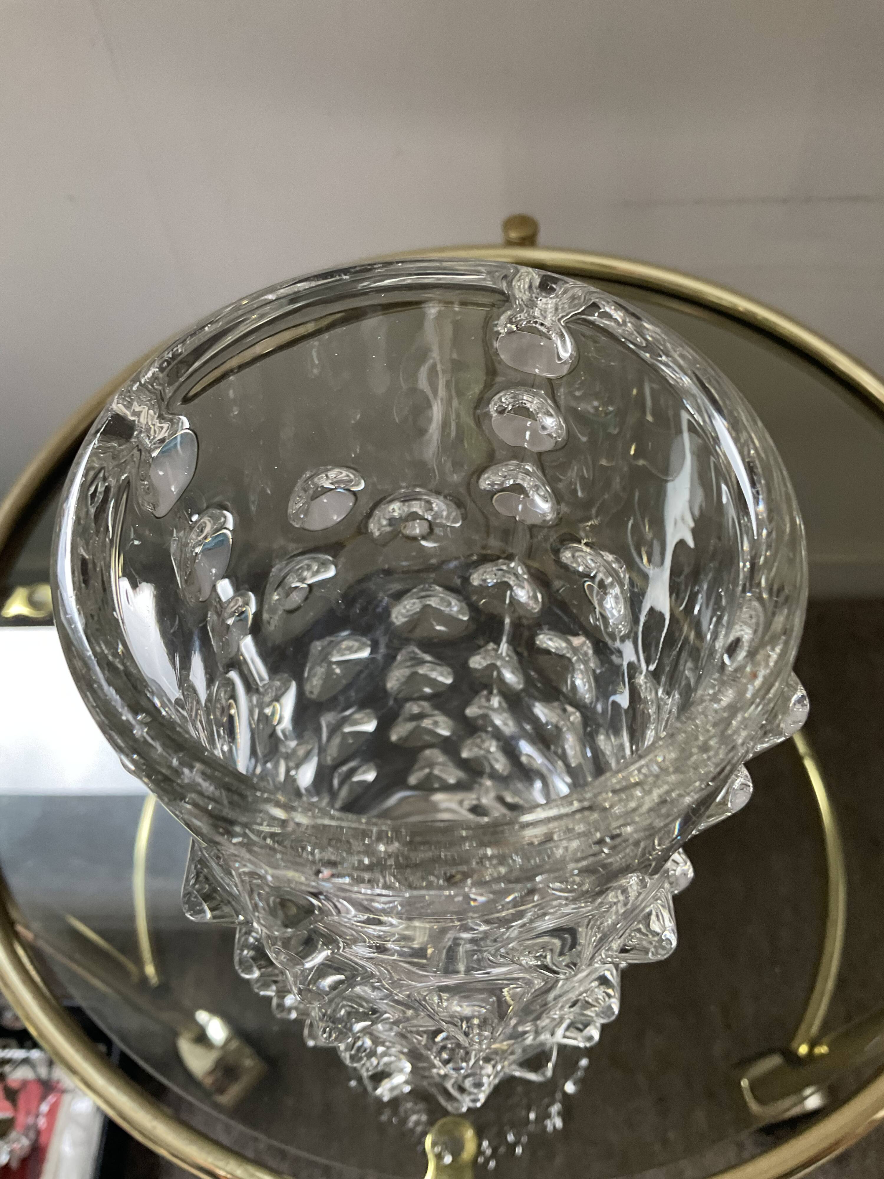 Vintage glass paste vase