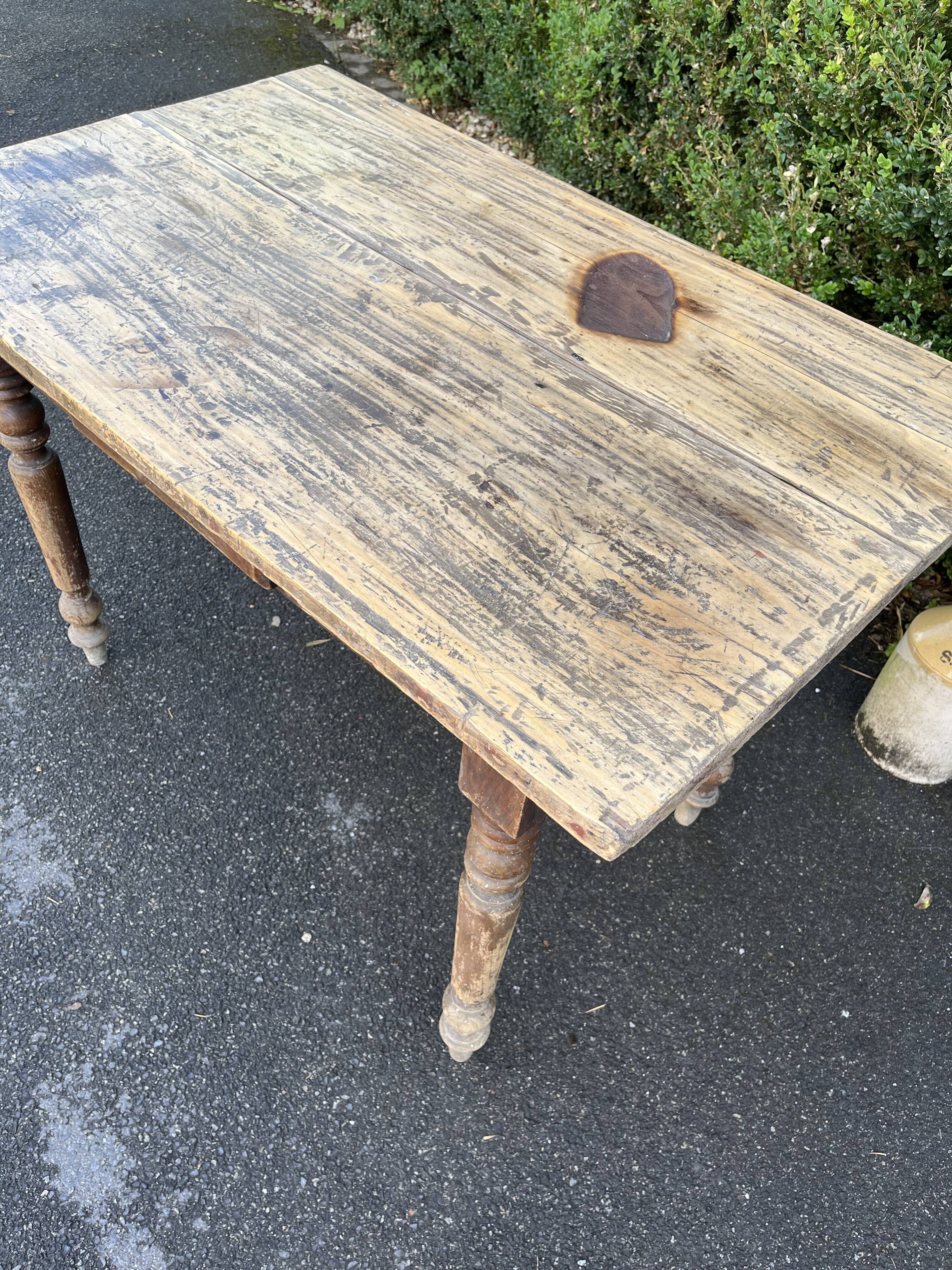 Old farmhouse table