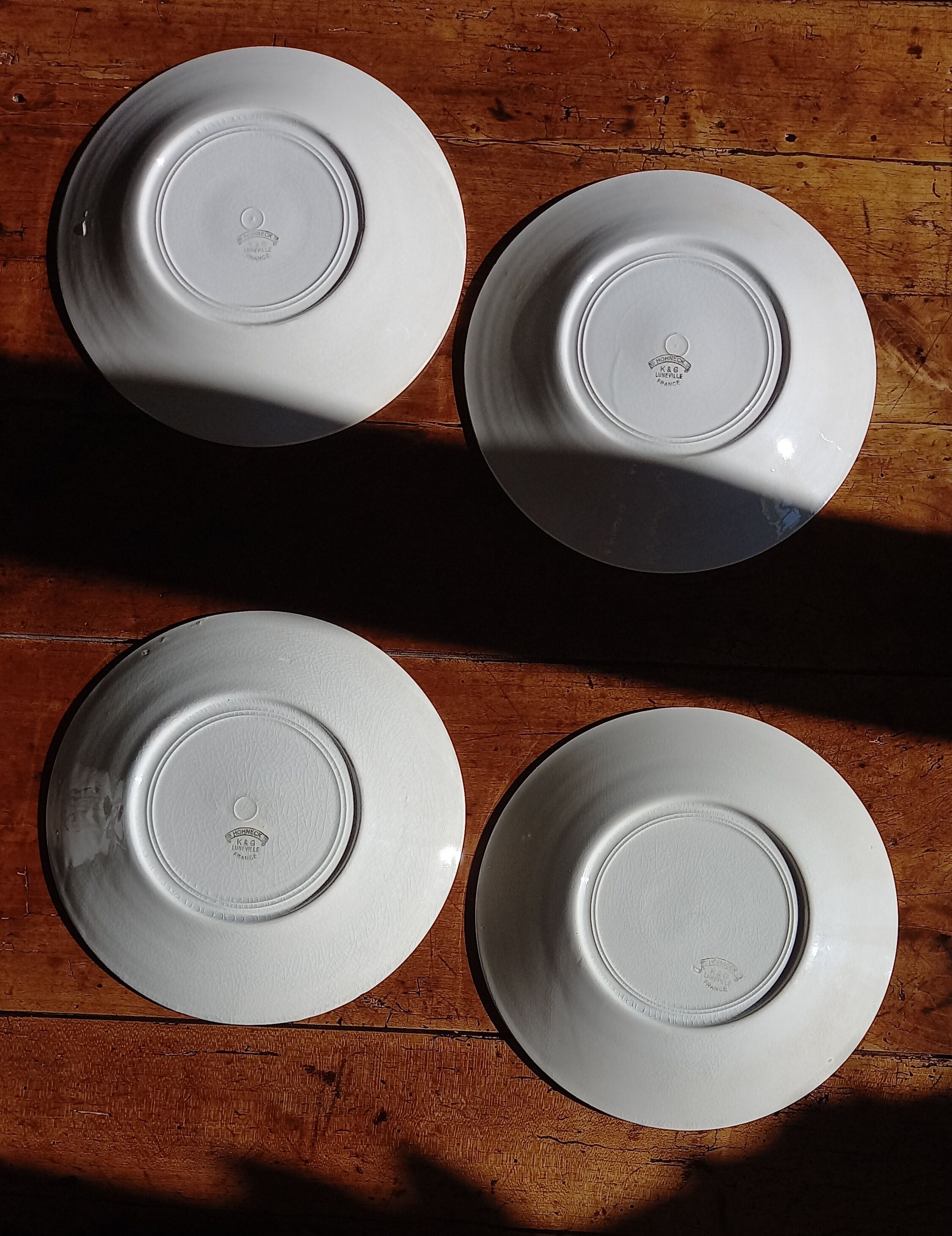 4 flat plates K.G Luneville model "Hohneck"