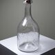 Large antique blown glass bottle with bubbles, early 20th century 1900-1920.