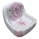 Porte savon mural en porcelaine de Paris