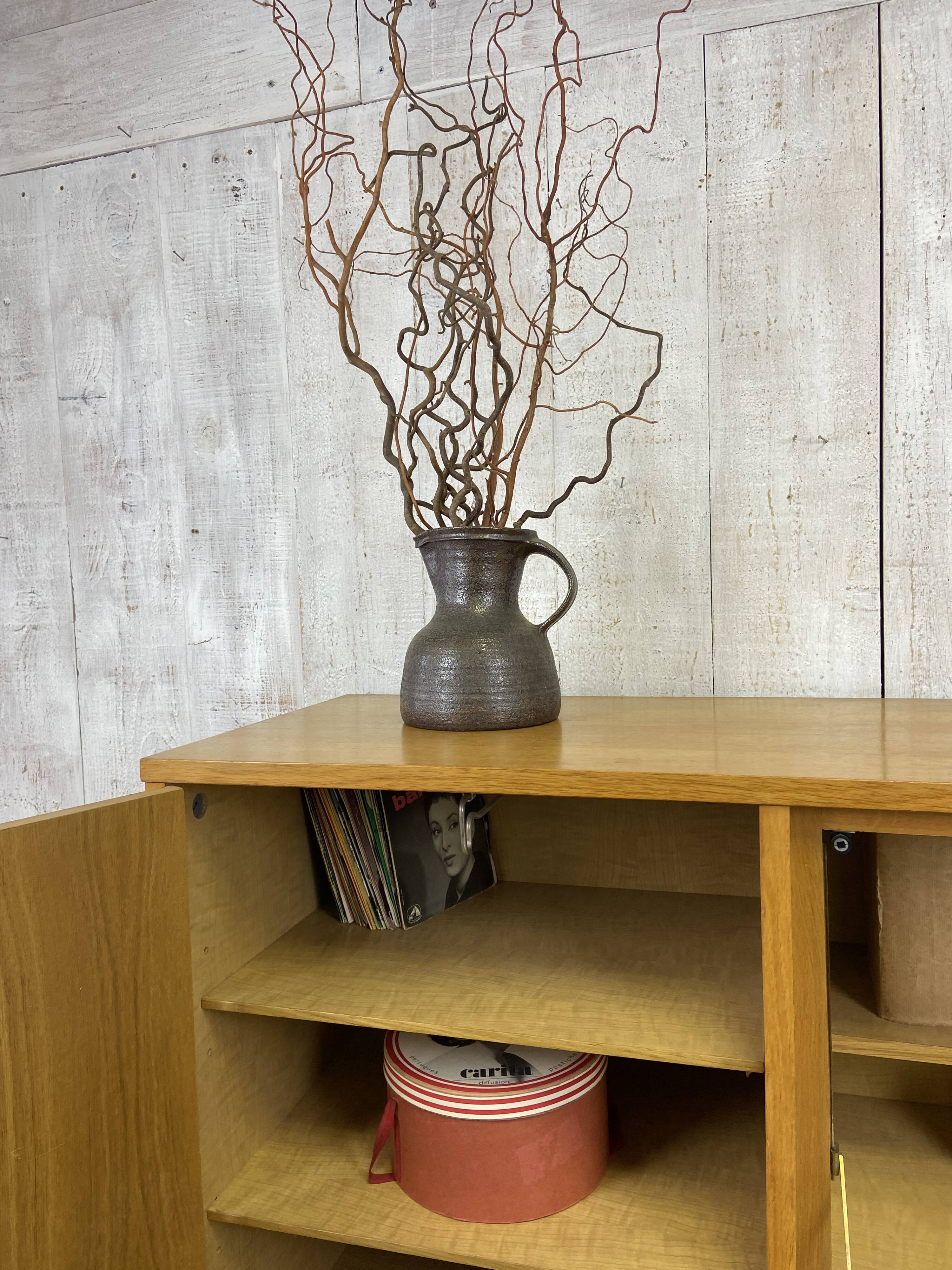 Vintage wood/wicker cabinet