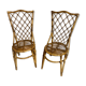 Pair of vintage rattan chairs Louis Sognot