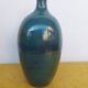 Enamelled terracotta vase, blue