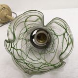 Wall lamp, art deco tulip colored glass