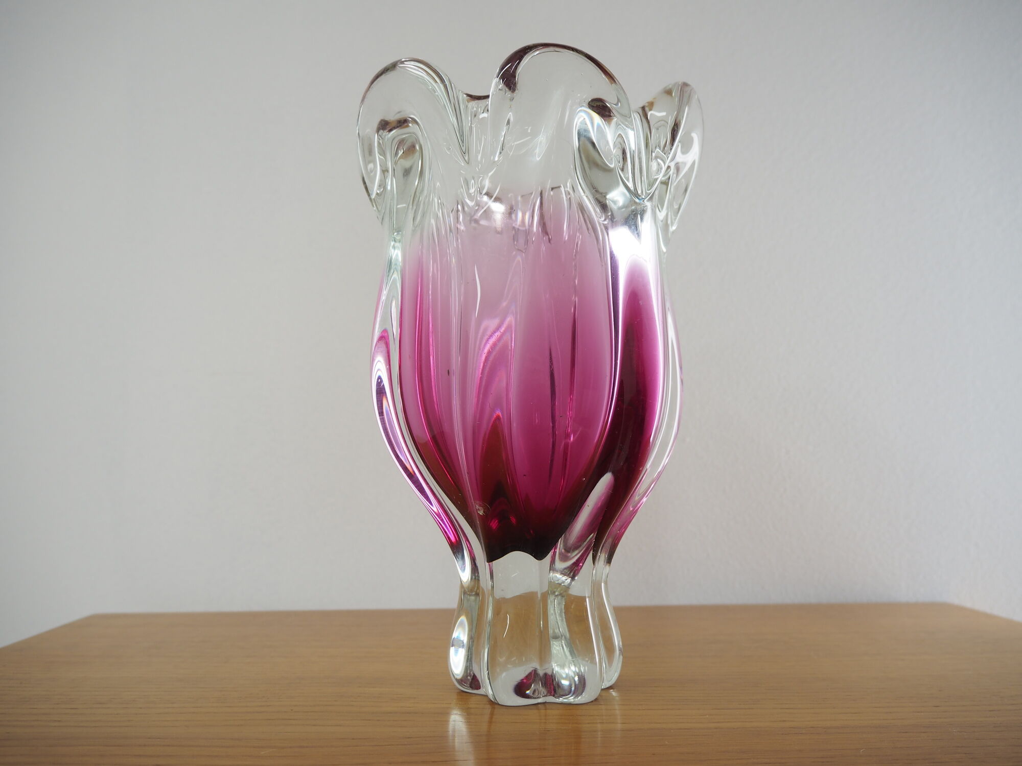 Art Glass vase by Josef Hospodka for Chribska Glassworks, 1960s