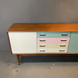 Scandinavian teak enfilade "Ice Cream"