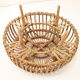 Tabouret en rotin du milieu du siècle, années 1960