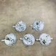 5 opaline ball sconces, half spheres, ceiling lights