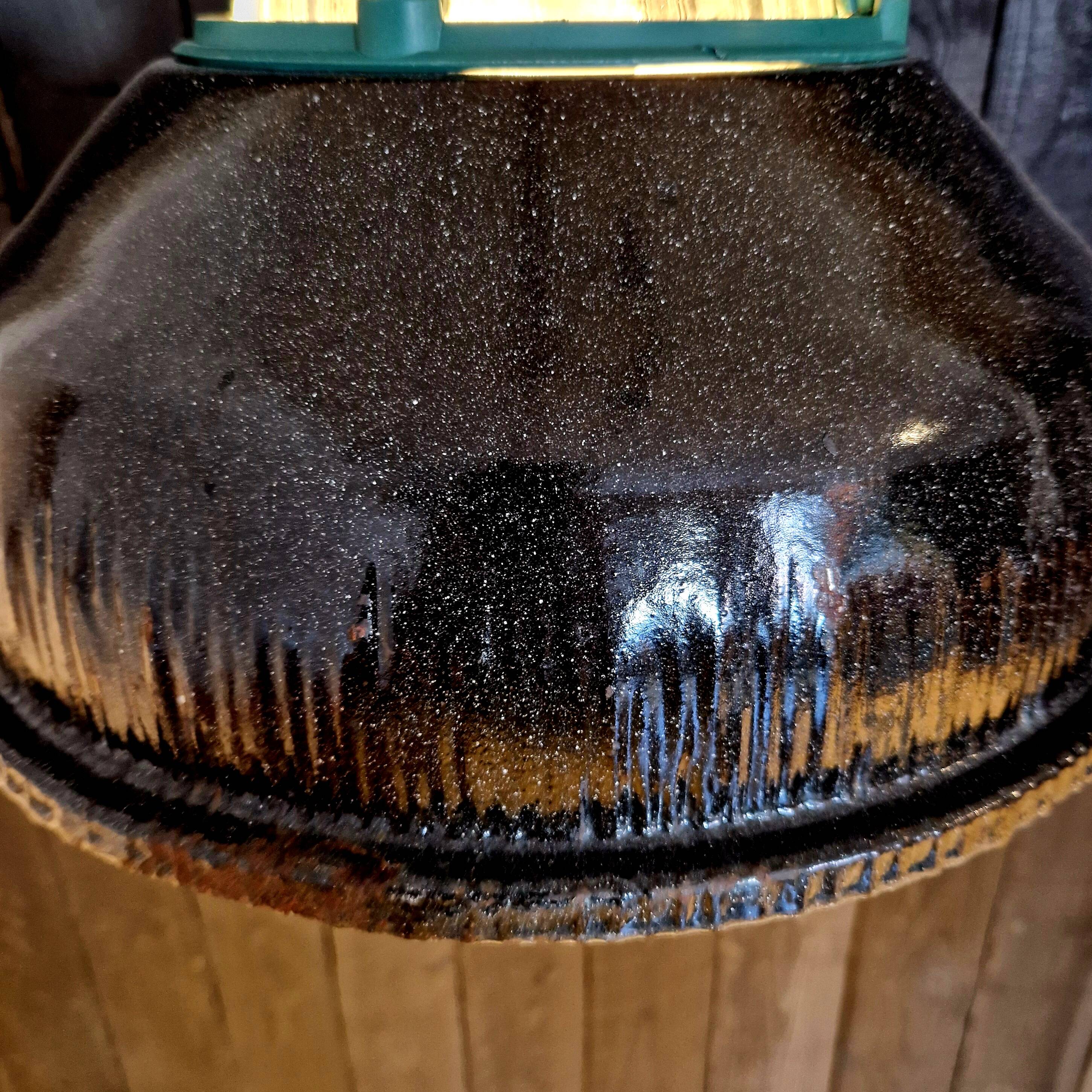 „Alma“ ukrainische Industrie Lampe Grün / Schwarz