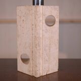 Travertine lamp attributed to Fratelli Manelli 1970's
