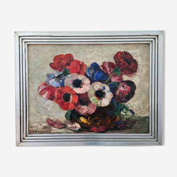 Le bouquet d'anémones peinture par Pierre Forest