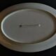 Oval serving dish in porcelain Japanese décor Art Deco