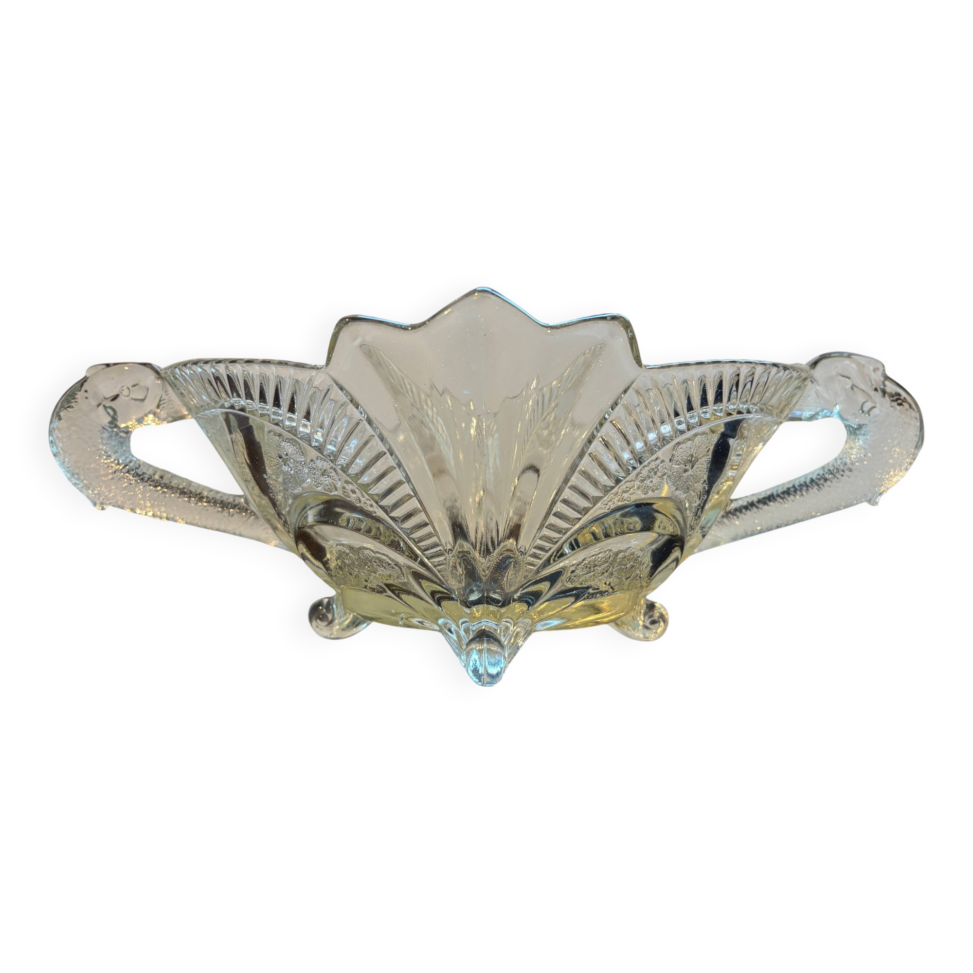 Art Deco fruit bowl with snakes