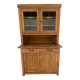 Antique dresser with glass doors and fleur-de-lys from the 50s