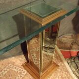 ﻿Vintage glass and mirror console from the 70s