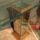 Console vintage verre et miroir année 70