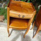 Pair of bedside tone cherry tree