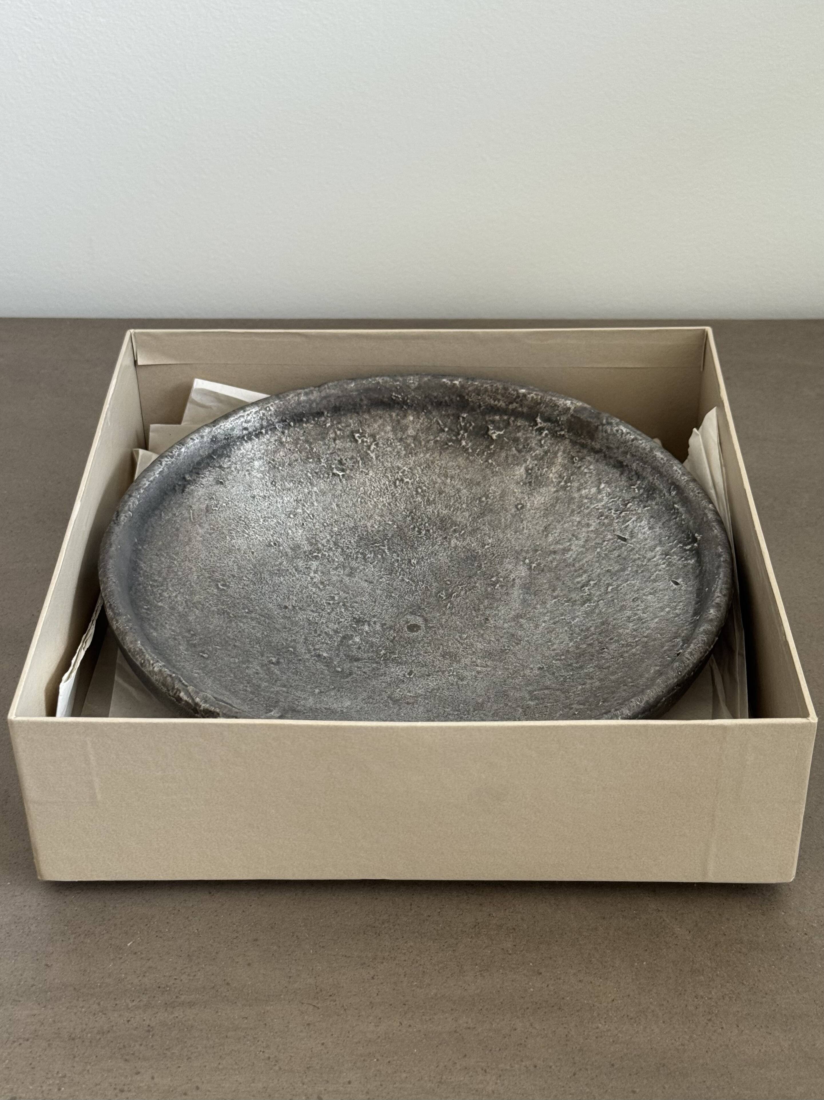 Pocket Video / Metal Ashtray with Brutalist Design Signed Cycladic Art Muse