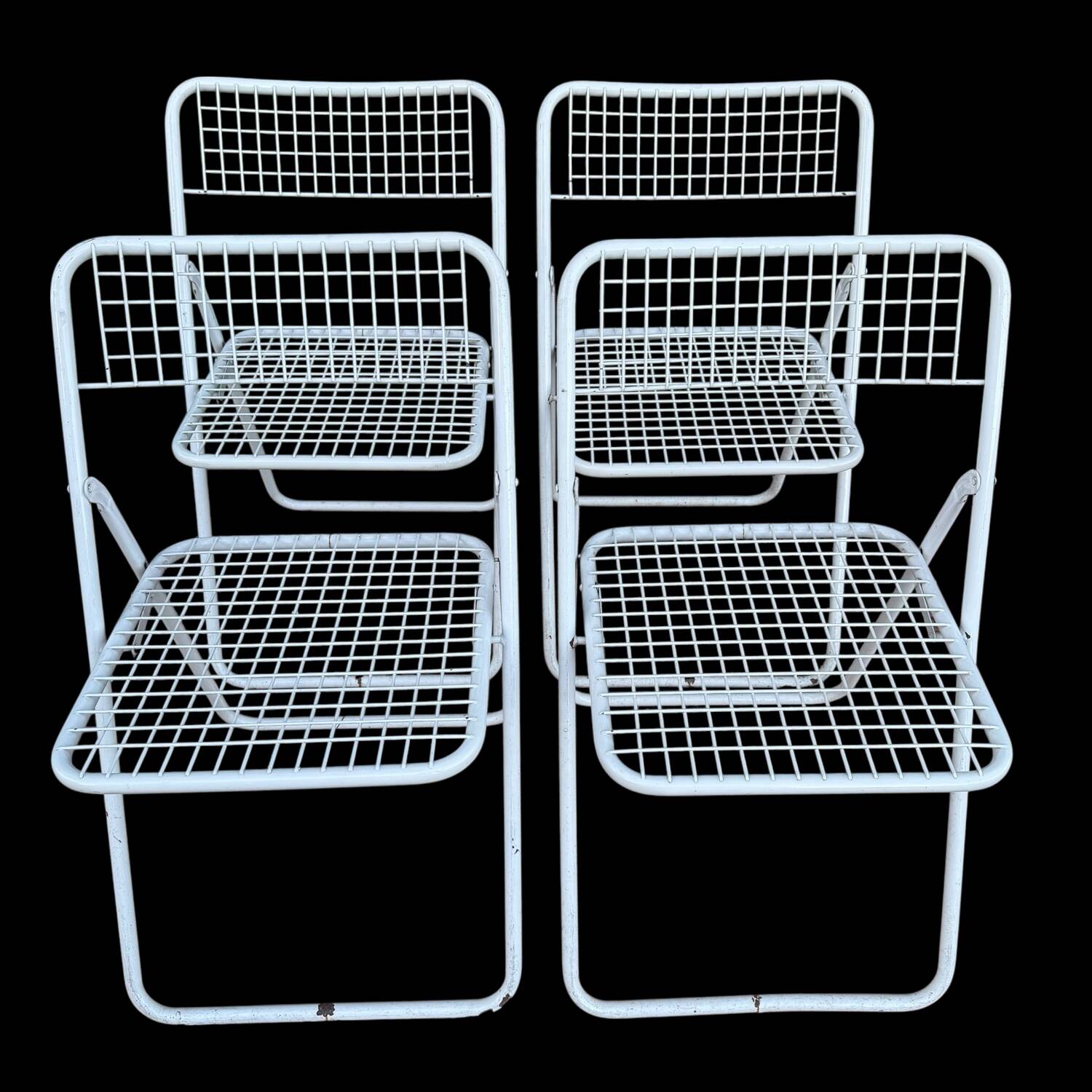 Ted Net Folding Chairs by Niels Gammelgaard for IKEA, 1970s, Set of