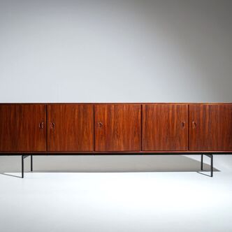 Fristho Franeker large sideboard in rosewood The Netherlands 1960
