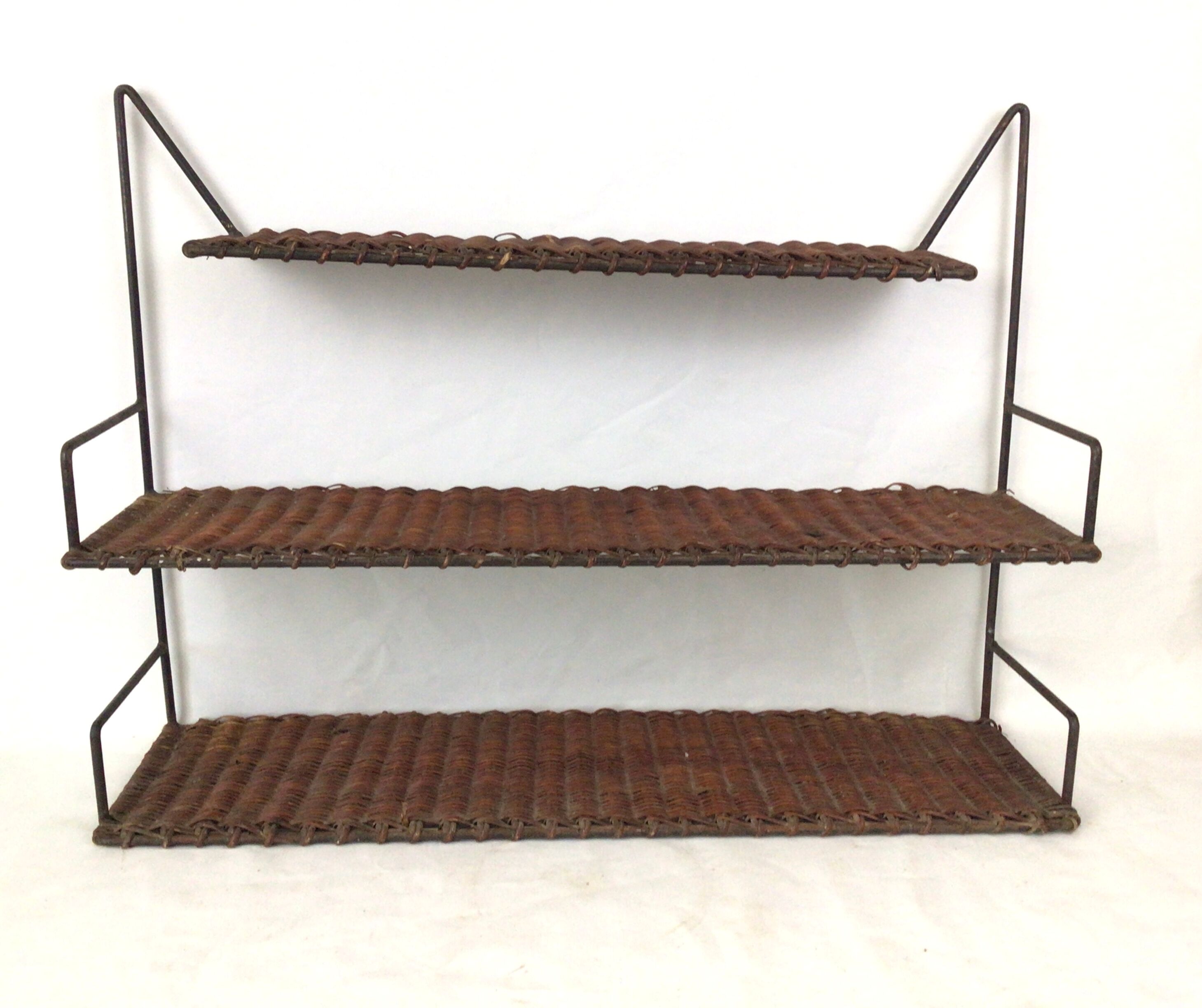 Metal and wicker shelf Raoul Guys