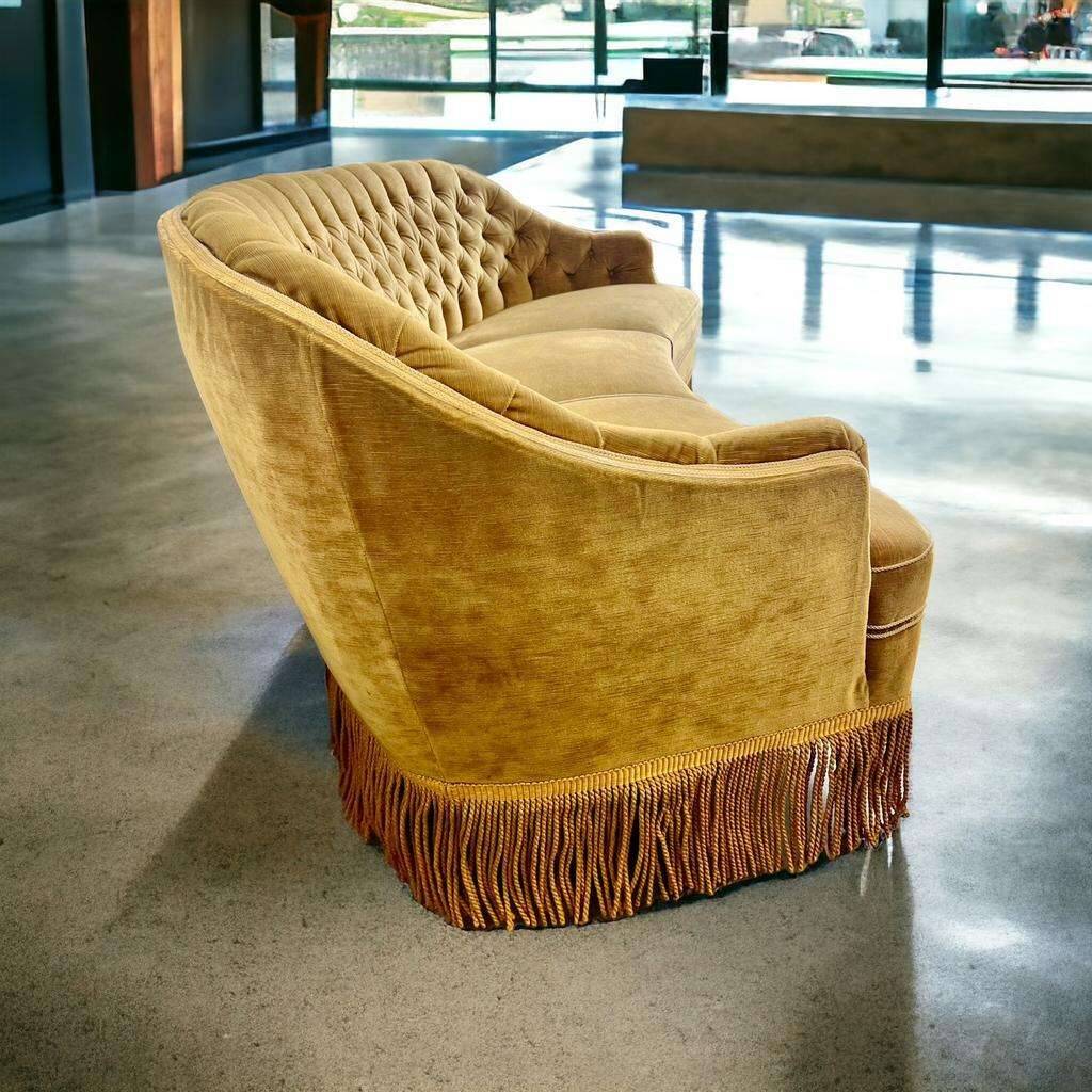 Vintage mustard yellow armchair / sofa / sofa