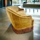 Vintage mustard yellow armchair / sofa / sofa