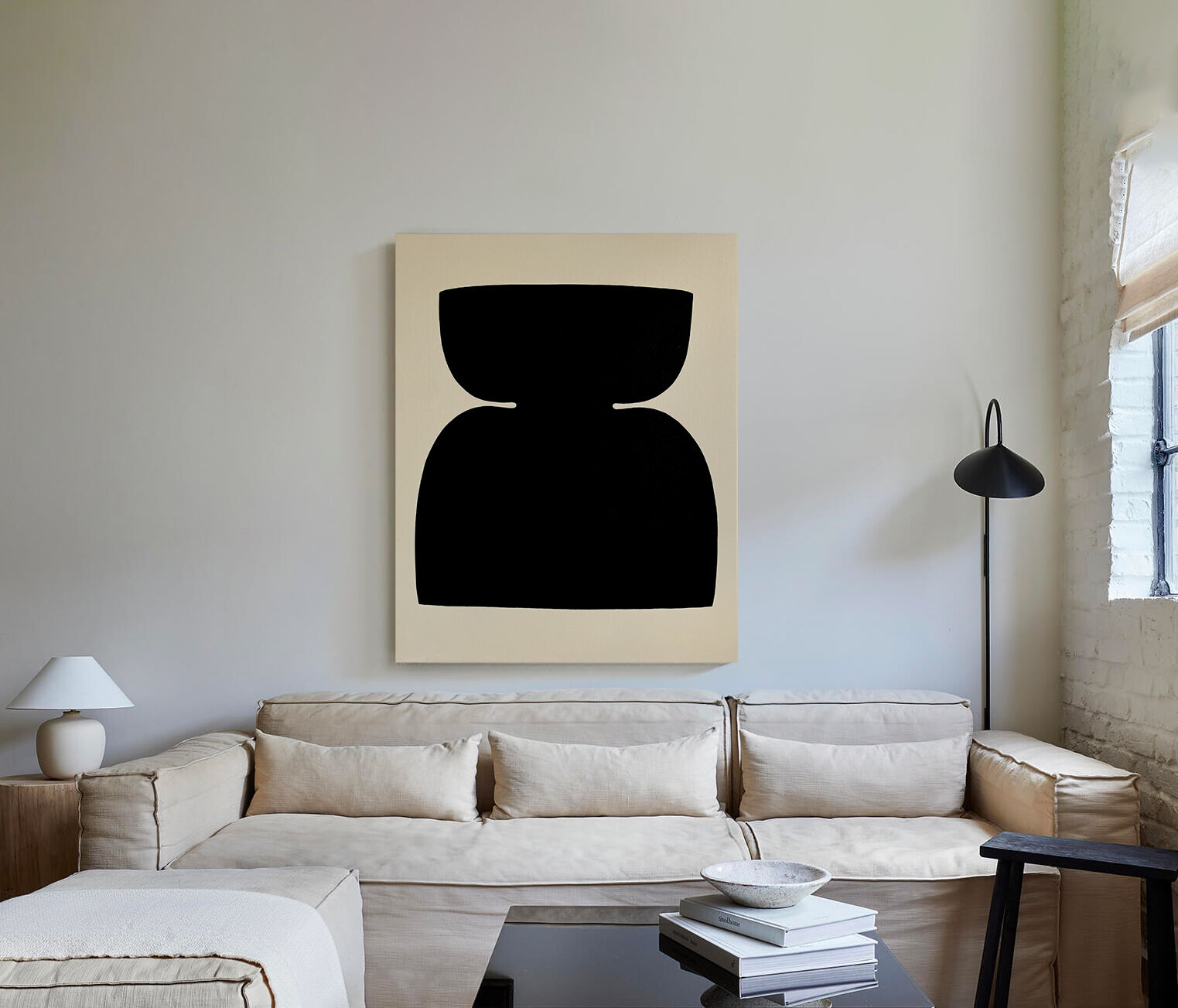 Abstract painting on canvas, 120x150cm