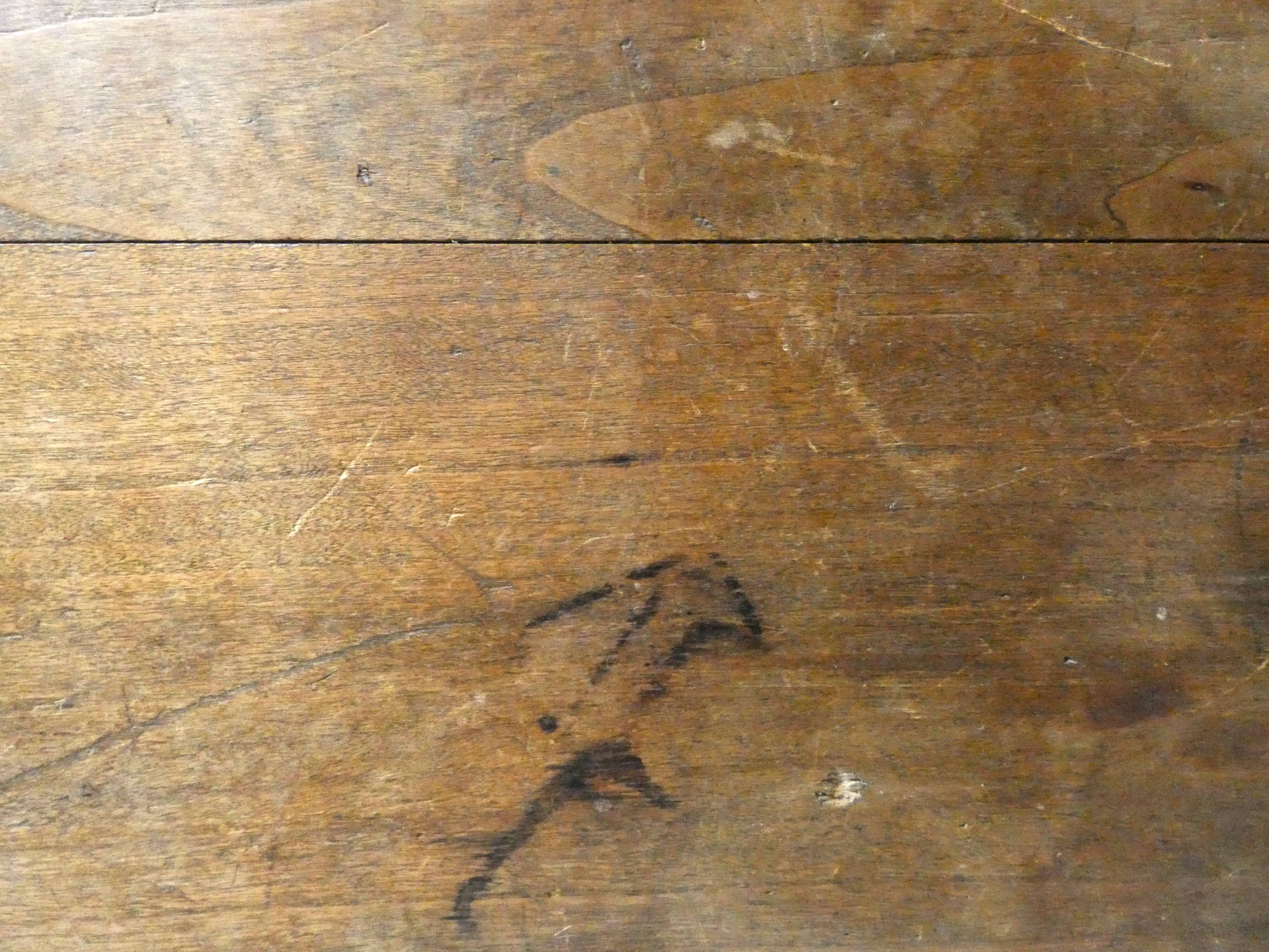 vintage wooden writing desk side table