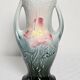 Vase barbotine iris Art nouveau