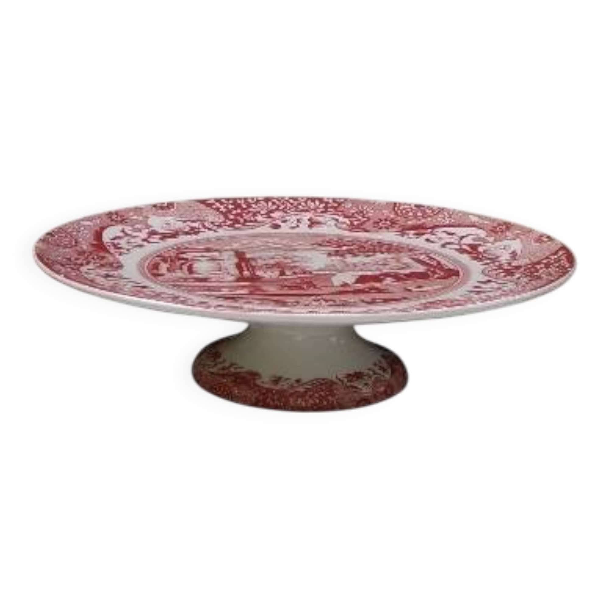 Plateau à gâteaux Cranberry Spode « Italian » Design Lavable au lave-vaisse