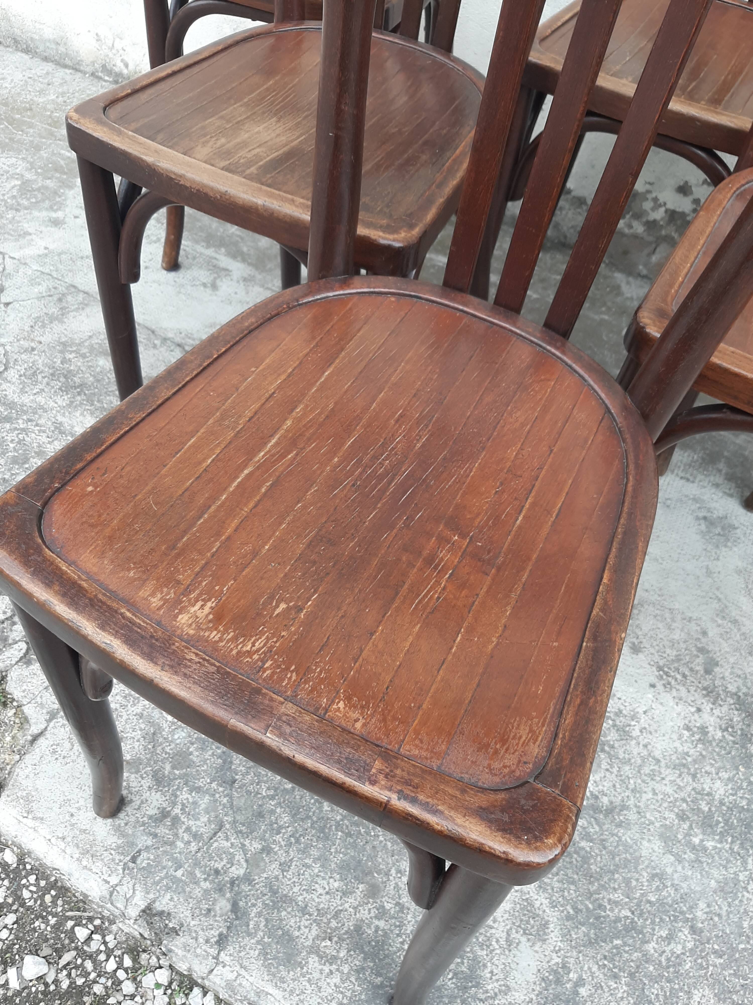 Series of 6 bistro chairs Year 30