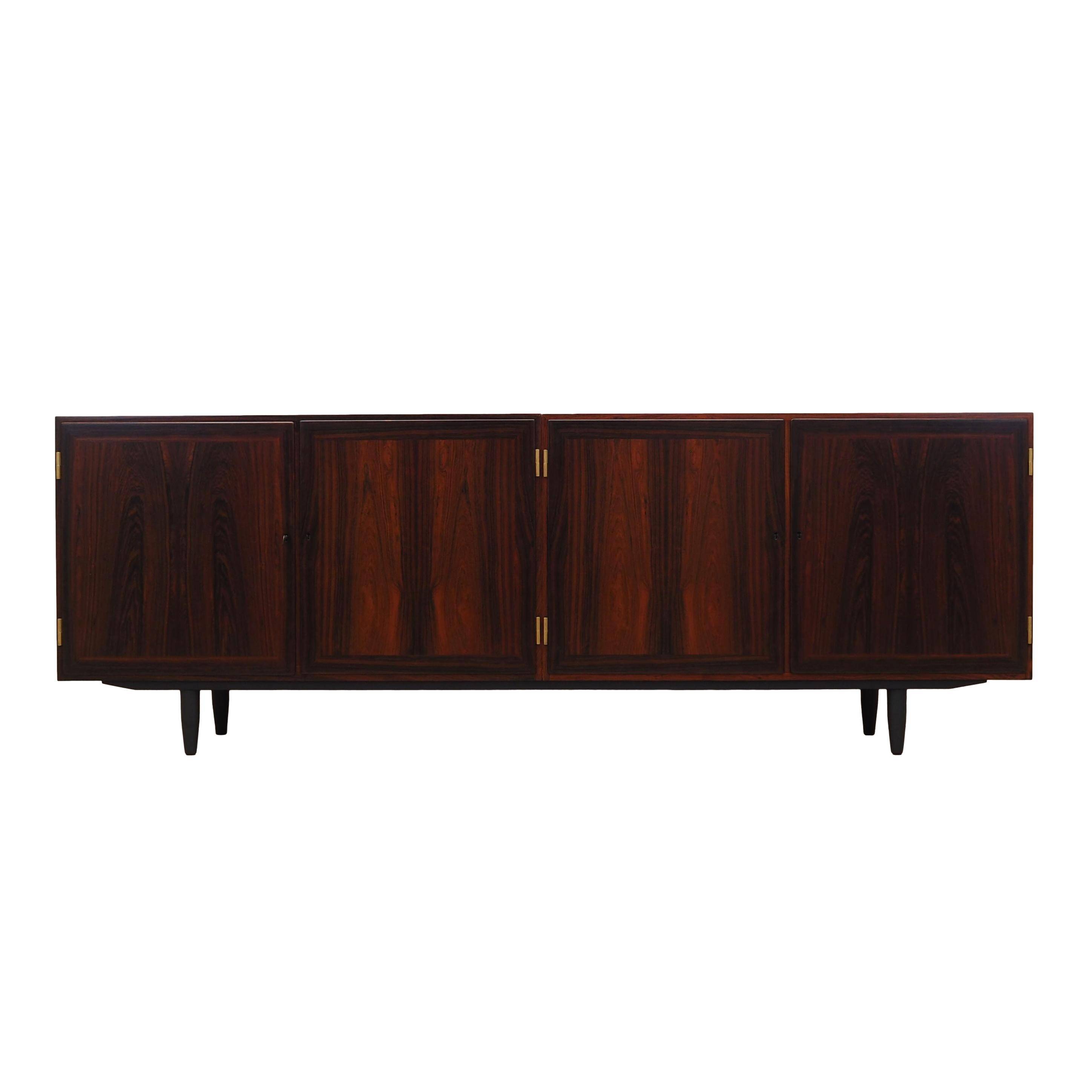 Enfilade en palissandre, design danois, années 1970, designer : Carlo Jensen, production : Hundevad