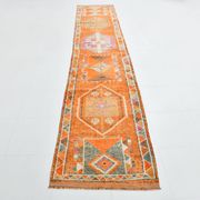 3x13  Long Turkish Vintage Runner Rug, 79x399Cm