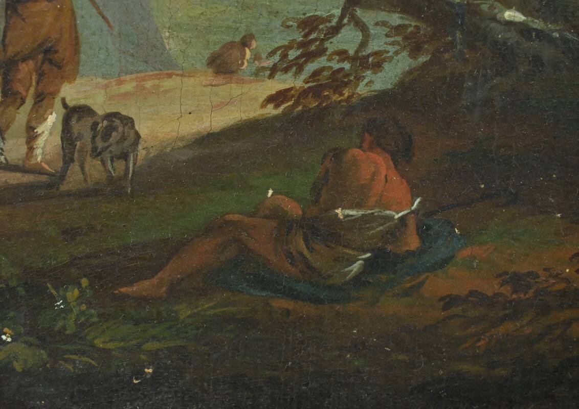 Painting “The Temple of Tivoli”, Italy – Late 19th century