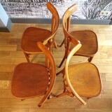 Suite 4 bistro chairs in curved wood