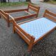 Pair of elm burl beds attributed to Maison Regain