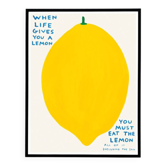David Shrigley, When Life Gives You A Lemon, 2021