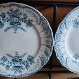 Paire d'assiettes à dessert Régence par saint Amand