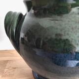 Glazed terracotta vase