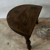 Wooden tripod farm stool