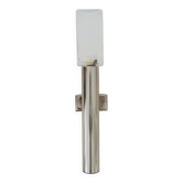 Large wall light in brushed metal. 70s