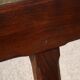 Dining table + 2 brutalist benches in vintage 1950s elm.
