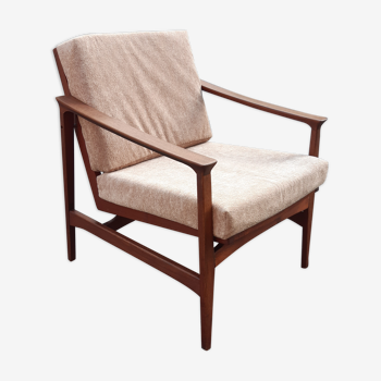 Fauteuil scandinave teck 1960