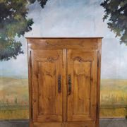 Small Louis XV bedside cabinet in solid cherry wood.